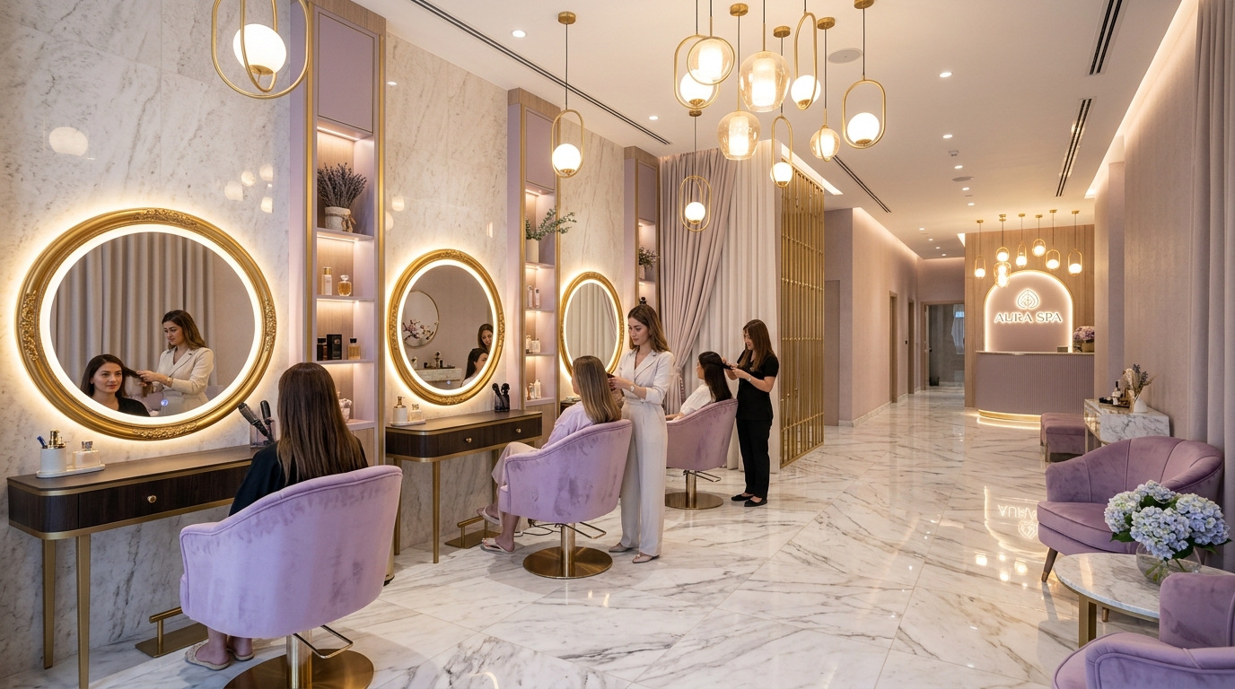 Interiores de Salón de Lujo